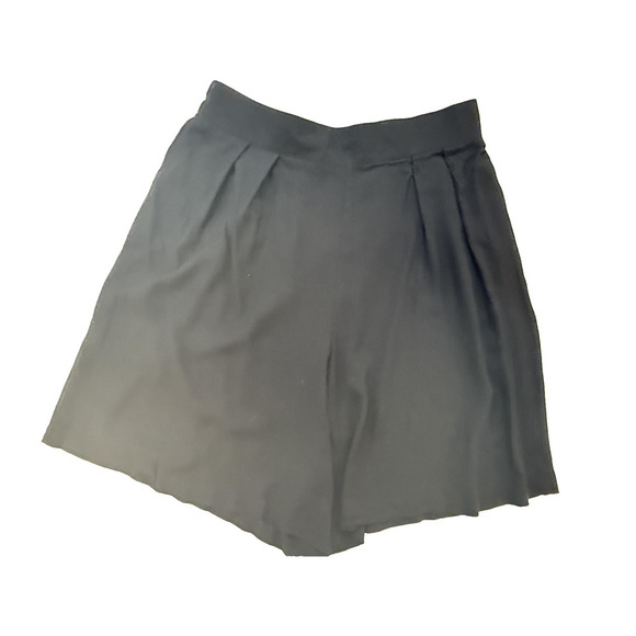 Vintage Sharon Anthony Black Skort Womens Large Elastic Waist Midi Flowy USA - Picture 4 of 8